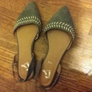 Grey dressy flats
